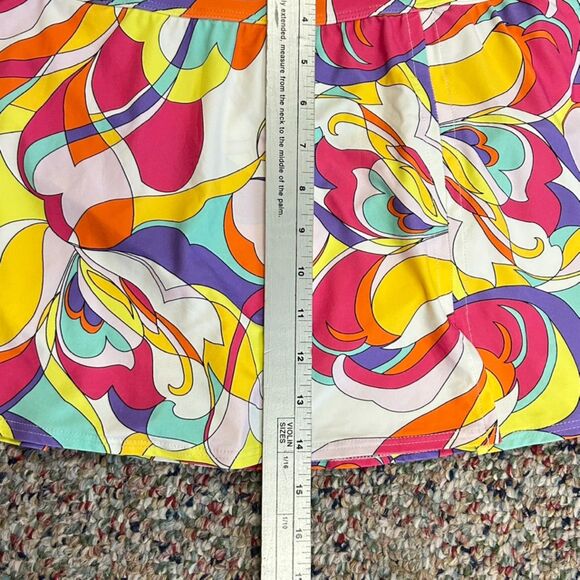 Carmen Marc Valvo Colorful Swirl Swim Skirt - Picture 12 of 12